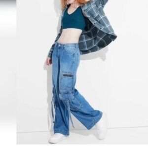 Wild Fable Baggy Cargo Jeans — Size 16
